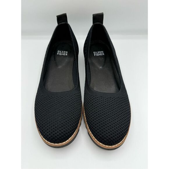 Eileen Fisher Etta Knit Slip-On Wedge Flat Shoe Size 7 - Picture 6 of 11